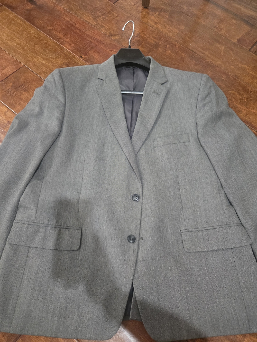 Haggar Men's Light Gray Two-Button Sport Coat